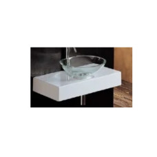 Glass sink on surface 70x50, SYMBIO