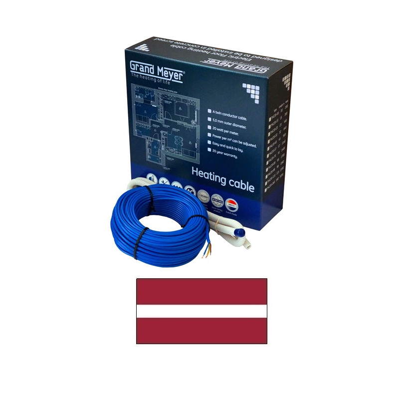 Apsildes kabelis THC20-23 23m, 460 W