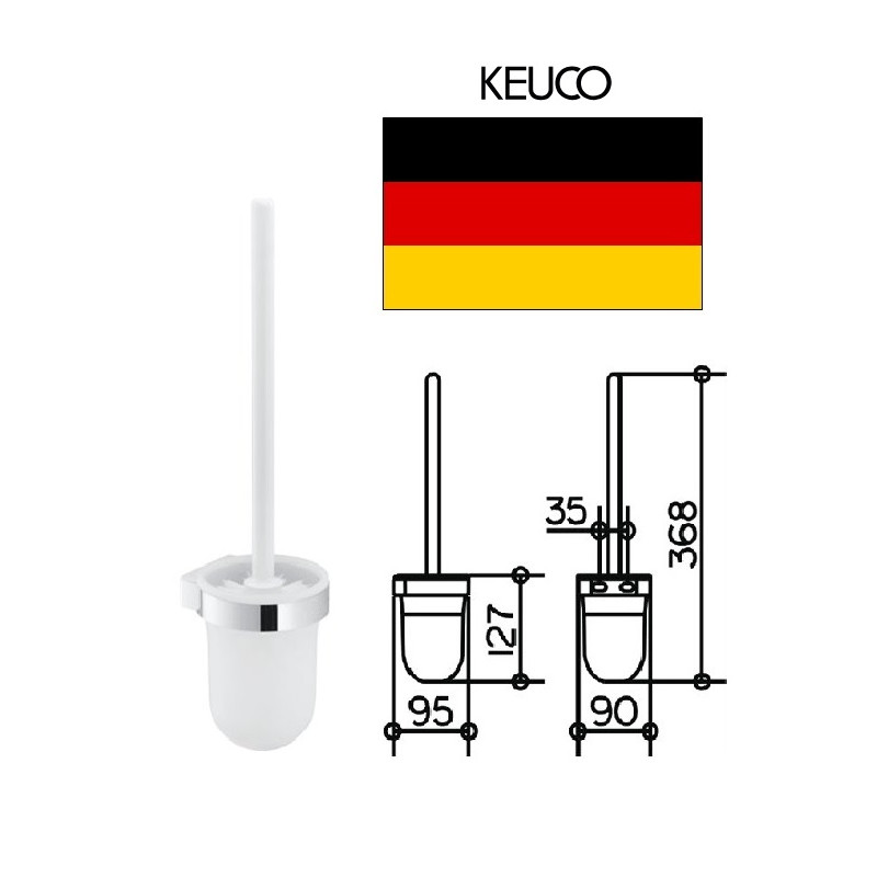 WC toilet brush, chrome, SMART