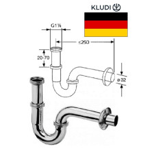 Syphon for sink w/o waste 11/4x32, HROMS