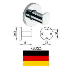 Towel hook, chrome 14914010000, PLAN