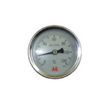 Thermometer 120^C, 63mm, 1/2 4012 hor., HORIZONT