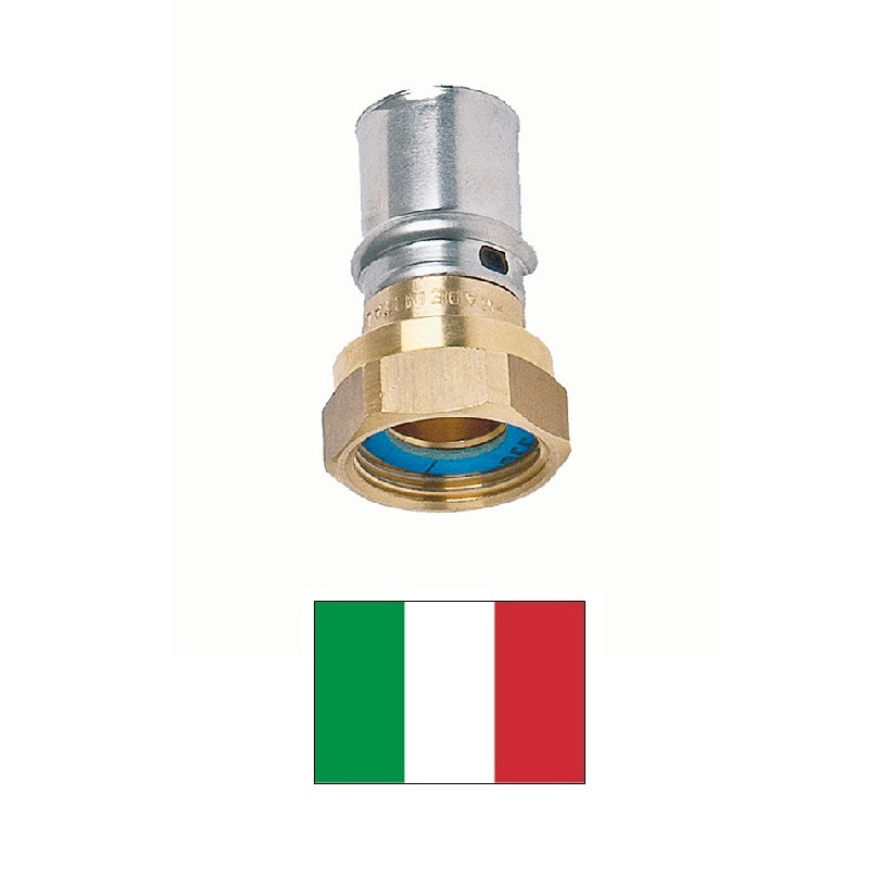 Reducer press connector F 7246 brass, 1/2FX20