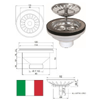 Notece 11/2xDN115X63mm 1254MET000, 1.1/2X115