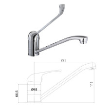 Kitchen sink faucet MG-6250 MED, MED