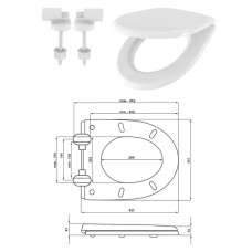 WC poda vāks VENUS 020/AW PL SC, SK1311