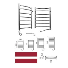 Tow.dryer SONATE+(electric) L-1000 C-500, SONATE+