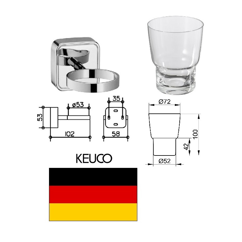 Стеклянный стакан c держат. 02350010, SMART