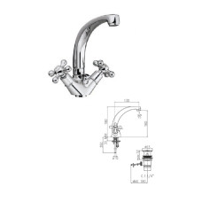 Kitchen sink faucet 023 DC LIBERTY, HROMS