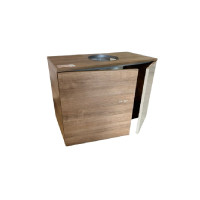 Skapītis izlietnei 80x40 ar hrom.kājām, QUADRATUS