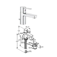 Sink faucet 382500575 chrome, ZENTA