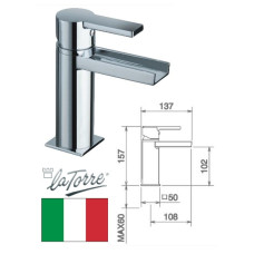 Ceramic sink faucet 35666 TC, ITALIA