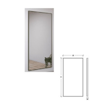 Mirror with black frame LUCA 800x600, LUCA