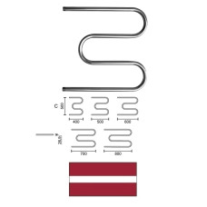 Tow.dryer M-type L-450 C-500 3/4* 11331, M-VEIDA