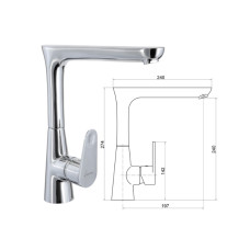 Kitchen sink faucet MG-1955, GAUJA