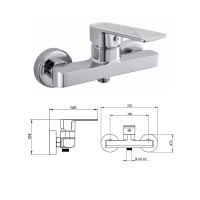 Смеситель для душа без комп.MG-2540/L, LIELVARDE