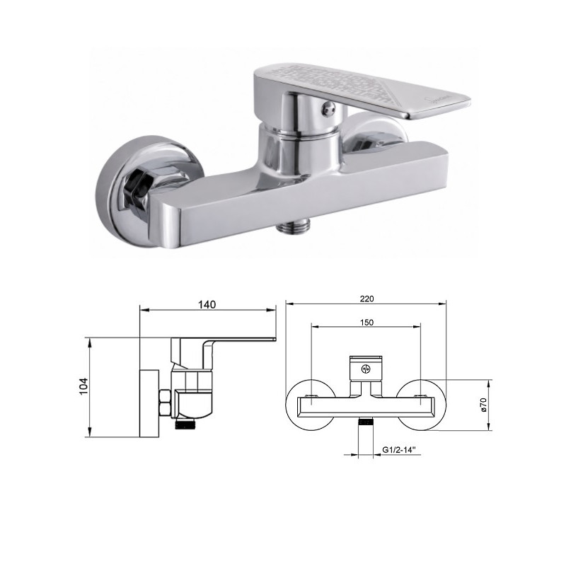 Dušisegisti ilma komplektiga MG-2540/L, LIELVARDE