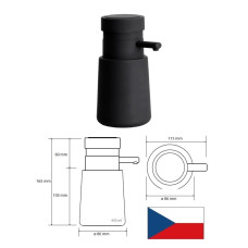 Ziepju dozators 450ml 107109240, MELNS