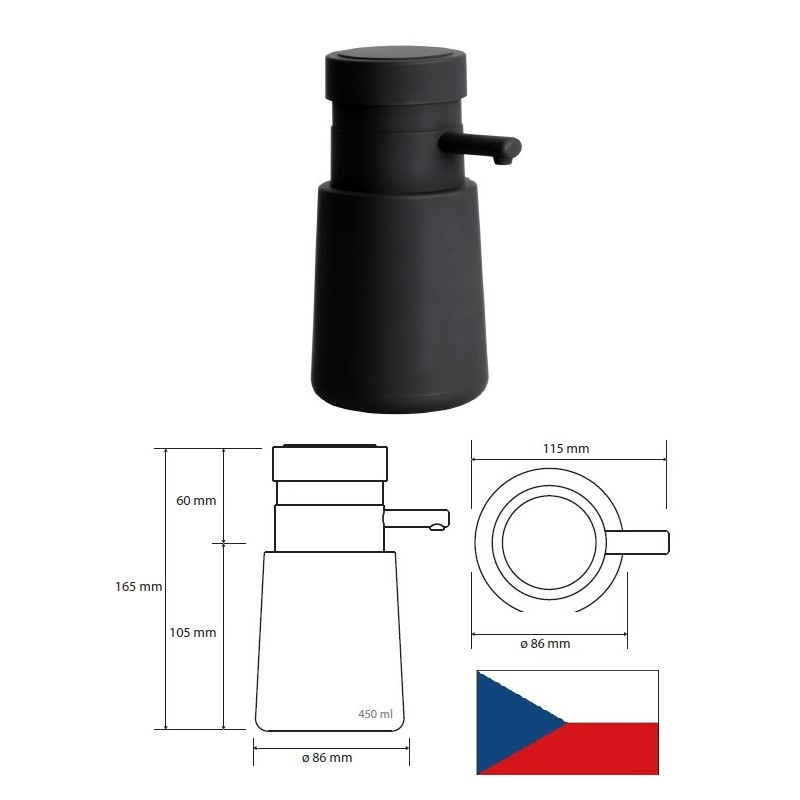 Soap dispenser 450ml 107109240, MELNS