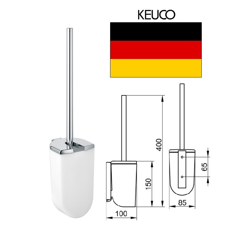 WC toilet brush set 11664010100, ELEGANCE