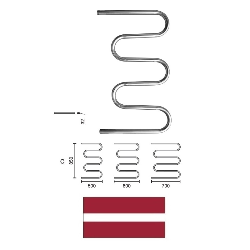 DVŽ 3 viļņu L-700 C-850 1* 10587, 3-VIĻŅU