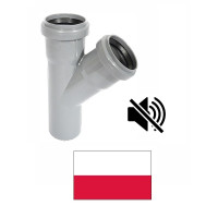 Branch DN50/50;45^ 802/dB grey, PELEKA