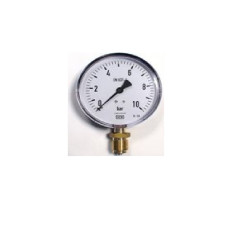 Manometer D100-R 1/2 0-10bar, verified, D100-R
