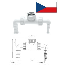 Сифон для стир.маш.10-16/18-23 EPT4300, DN32 IV