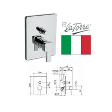 Shower faucet concealed 28050R C chrome, JAVA