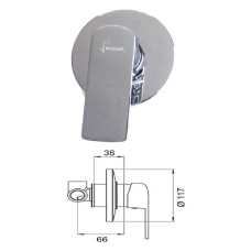 Shower faucet concealed MG-2548, MALTA