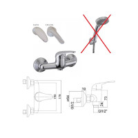 Shower faucet w/o set MG-3240, SATO