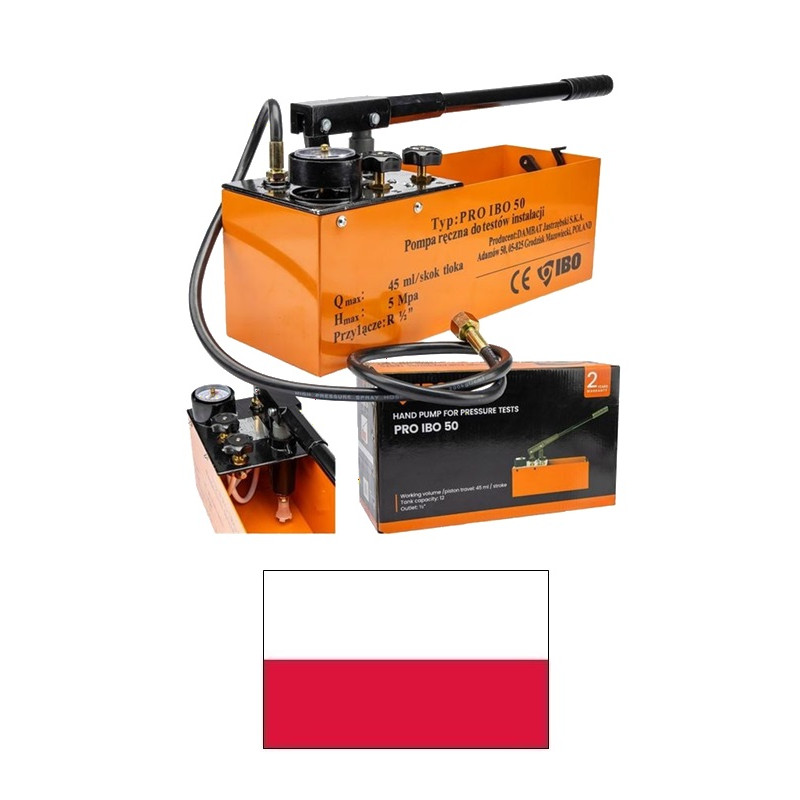 Testpumpis PR-50 spiediena pārbaudei, PR-50