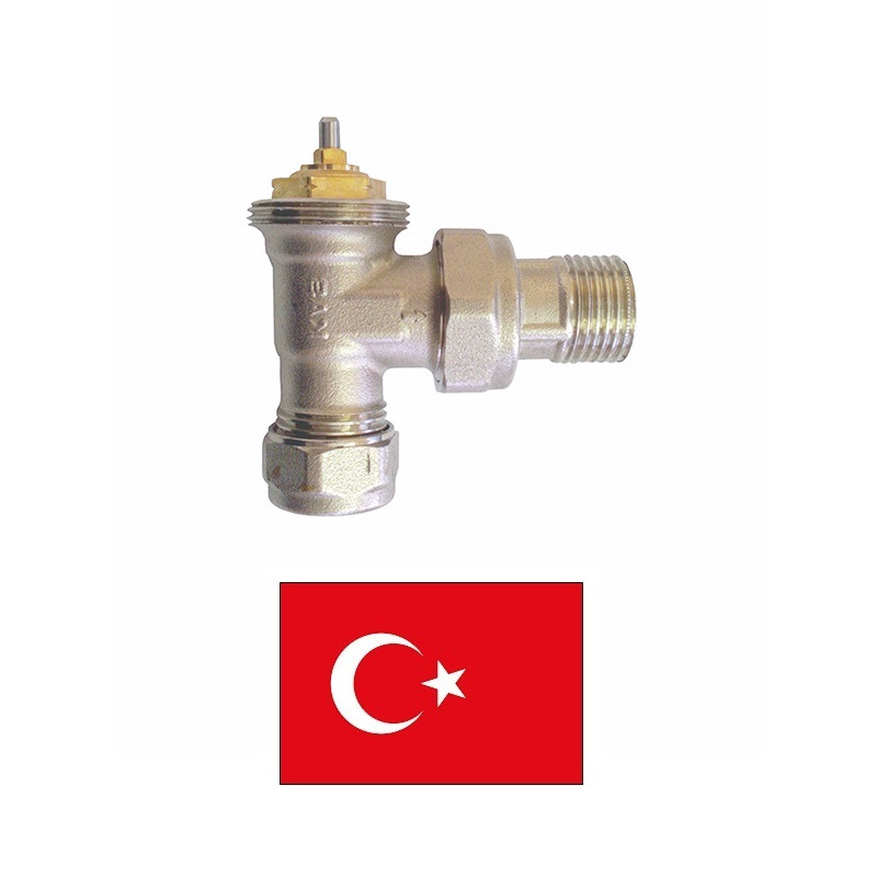 Thermostat angle valve PEX 1314014, 1/2 16X2
