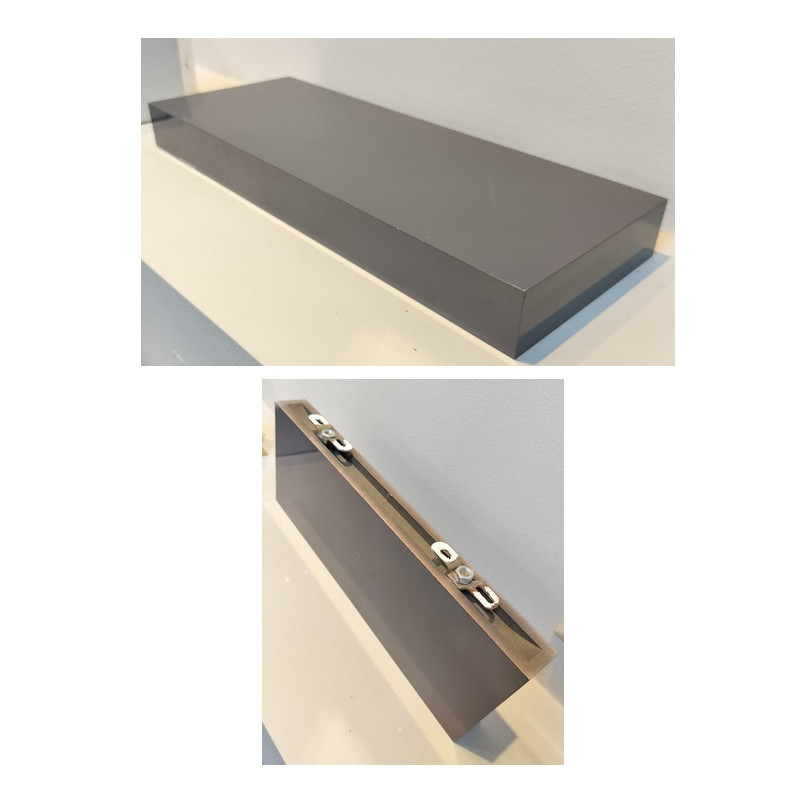 Plauktiņš 35x13cm, pelēks (graphite), DUO