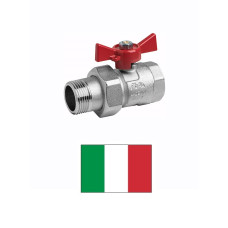 Ball valve with nut connector 7650, 1/2