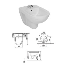 Биде (подвесное) Lyra Plus, JIKA