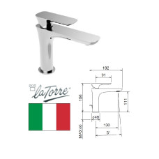 Ceramic sink faucet 44001 CS, chrome, LAGHI