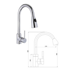 Spare shower for kitch.faucet RMG2056/D, ABAVA