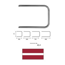 DVŽ P-veida L-700 C-500 11/4* 11911, P-VEIDA