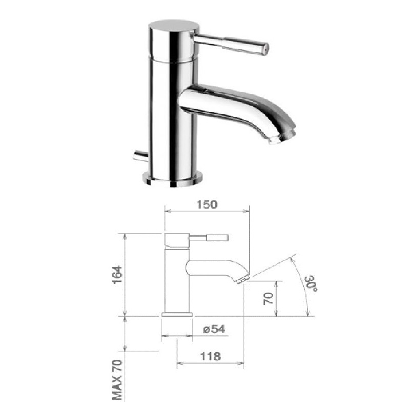 Sink faucet 12001 CS, TECH