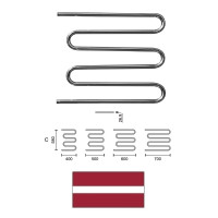 Tow.dryer 3 wave L-500 C-580 3/4* 11140, 3-VIĻŅU