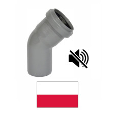 Отвод DN75/30^ 801/dB серый, PELEKA