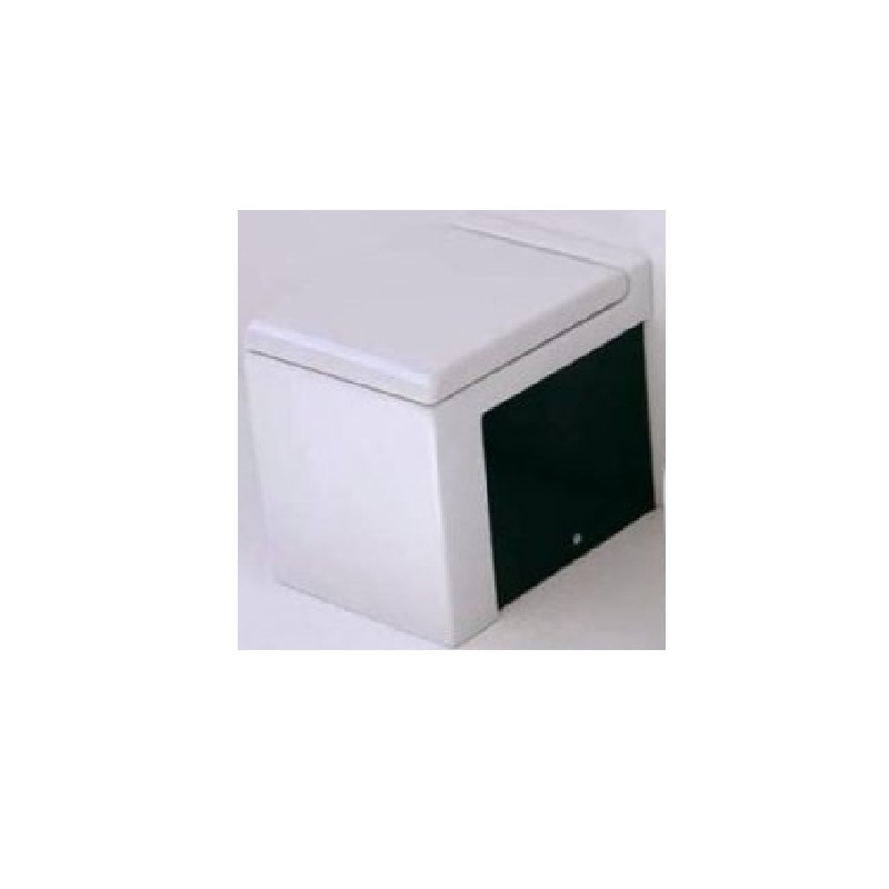 WC pot white/black, LAFONTANA