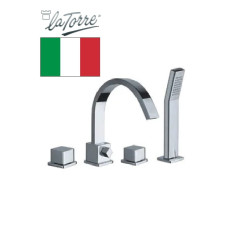 Bath faucet 4-hole 19845 C, KI-STREAM