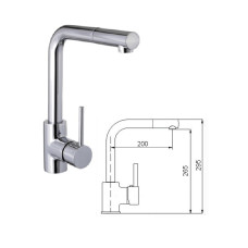 Spare shower for kitch.faucet RMG2057/D, ABAVA