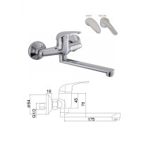 Virtuves krāns no sienas MG-3231, SATO