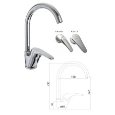 Kitchen sink faucet MG-6255, JUPITS