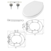 WC toilet seat NERIA SC 031/MWC QR SC, SK1922
