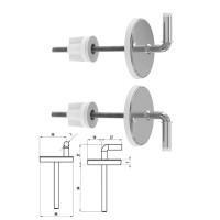 Adj.WC toilet seat fixing 019/M, metal, SK368