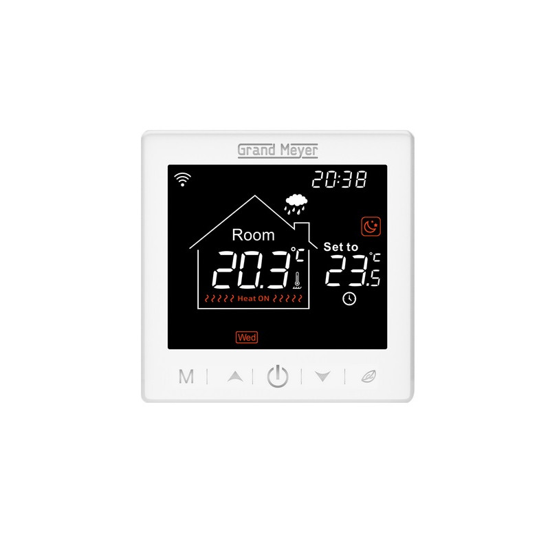 Termoregulators grīdas,balts SN-10 Wi-Fi, SN-10 WiFi